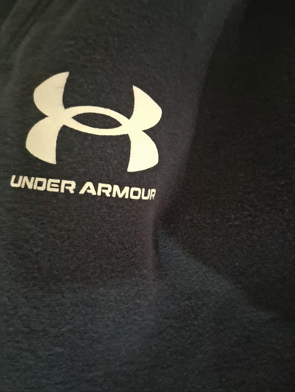 Under Armour Men’s Black Shirt with White Logo